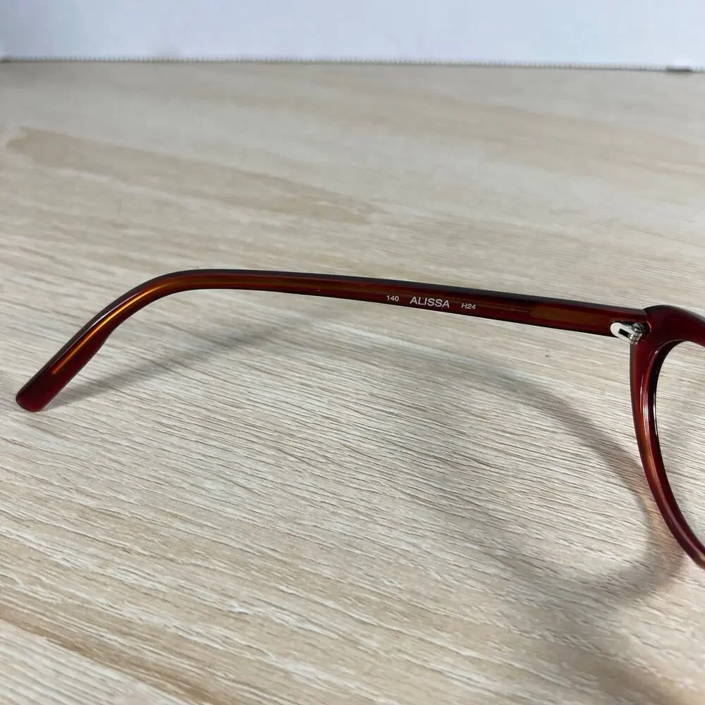 Kate Spade Alissa H24 Eyeglasses Red Cat Eye Frames Only 49-16-140 Italy